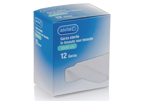 Alvita garza idofila sterile in tessuto non tessuto 36x40cm 12 pezzi