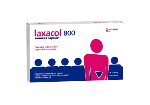 Laxacol 800 integratore per il regolare transito intestinale 30 capsule