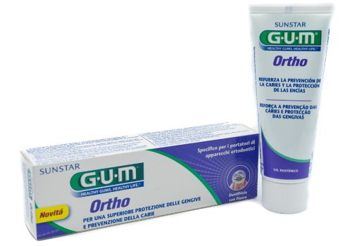 GUM ORTHO DENTIFRICIO CON FLUORO 75ML