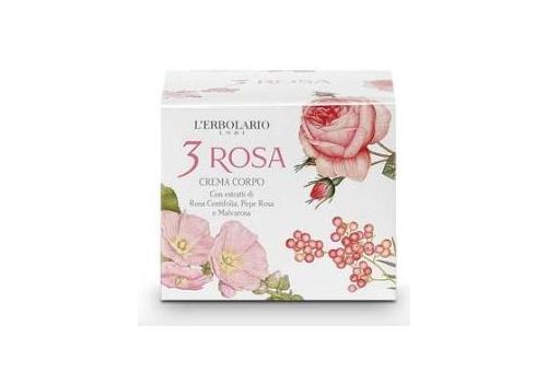 L'Erbolario 3 rosa crema corpo tonificante 200ml