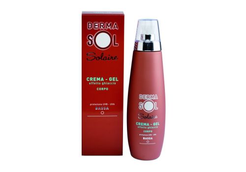 Dermasol Solaire crema gel effetto ghiaccio per il corpo con protezione bassa 200ml