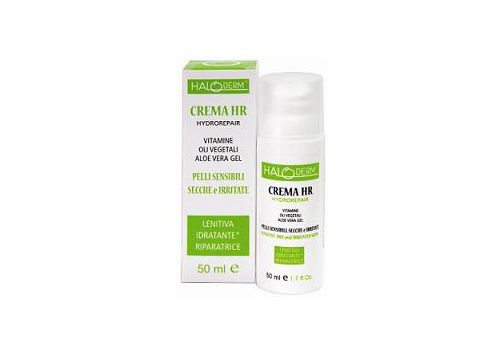 Haloderm crema hr lenitiva idratante e riparatrice per pelli sensibili secche e irritate 50ml