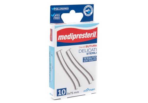 MEDIPRESTERIL CEROTTI SUTURA 3x75 MM 10PZ
