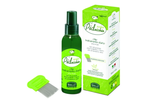 Occhio al Pidocchio trattamento urto anti-pidocchi olio spray 100ml + pettinino di metallo a denti stretti