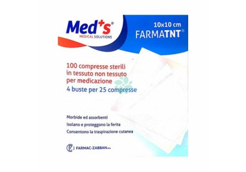 MEDS GARZA TNT 10X10CM 100PZ