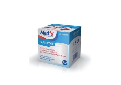 Med's cerotto in rocchetto in tessuto non tessuto 5m x 5cm