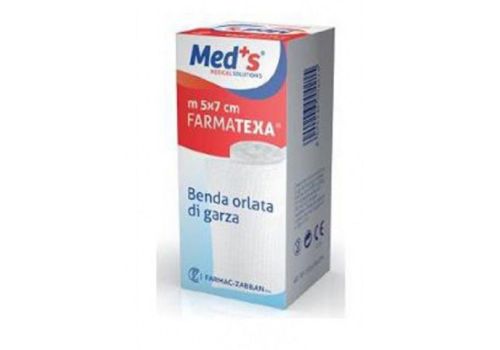 Med's Farmatexa benda orlata di garza 7cm x 5m