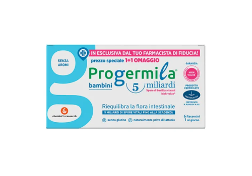 Progermila Bambini integratore a base di fermenti lattici 6 flaconcini