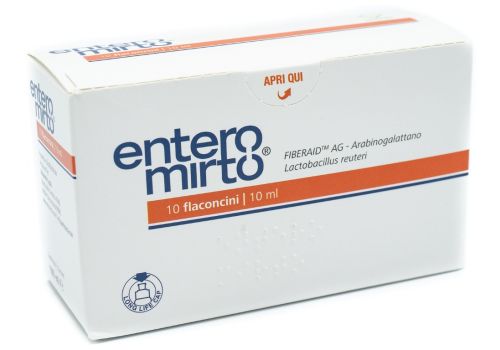 Entero Mirto integratore di fermenti lattici vivi 10 flaconcini 10ml