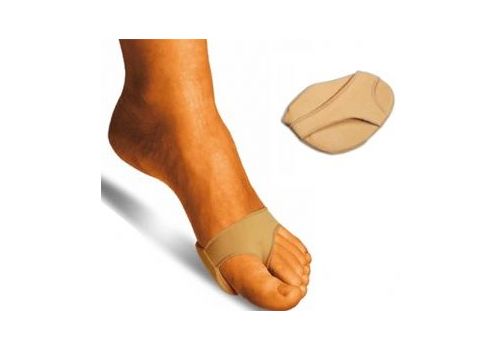 Orione Ok Ped cuscinetto metatarsale in gel rivestito in tessuto elastico taglia s