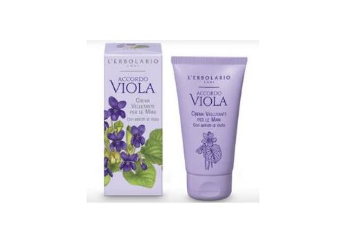 L'Erbolario accordo viola crema vellutante per le mani 75ml