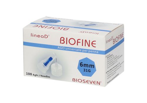 Linea D Biofine ago per penna da insulina g31 6mm 100 pezzi