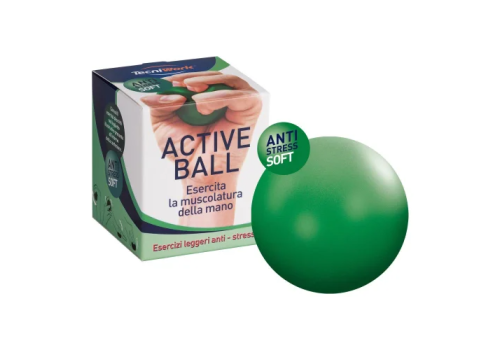 Tecniwork Active Ball Soft esercita la muscolatura della mano colore verde