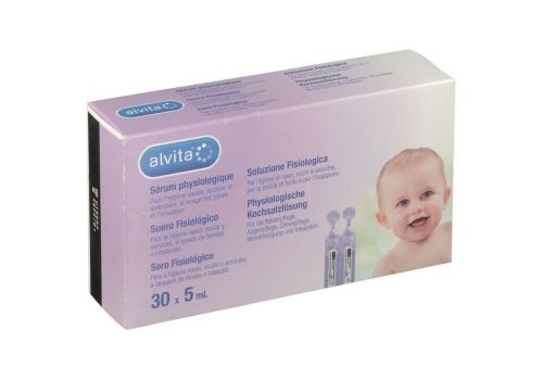 Alvita soluzione salina per igiene nasale e oculare 30 flaconcini 5ml