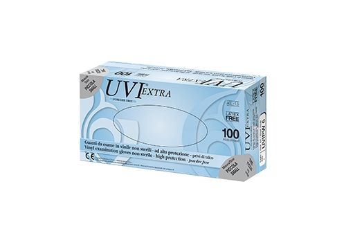 Guanti in vinile extra UVI8 100 pezzi