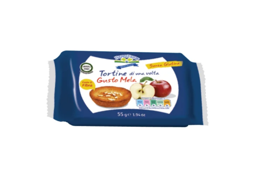 Happy Farm tortina alla mela senza glutine 55 grammi