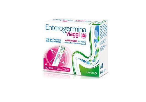 Enterogermina Viaggi integratore per la regolarità intestinale 12 bustine orosolubili