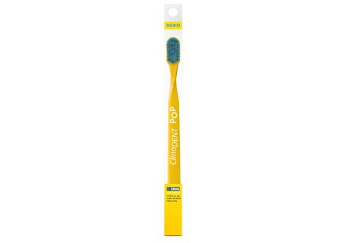 Clinodent pop giallo spazzolino medio 1 pezzo