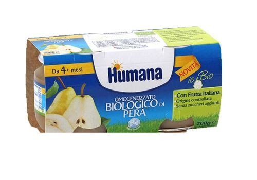 Humana pera bio omogeneizzato 2 x 100 grammi