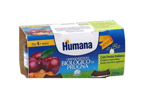 Humana prugna bio omogeneizzato 2 x 100 grammi