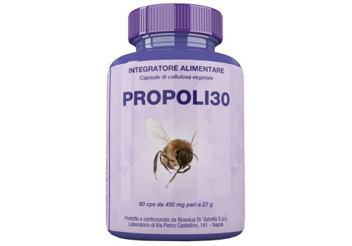 Propoli 30 integratore per il sistema immunitario e le vie respiratorie 60 capsule