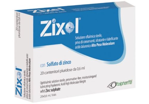 Zixol soluzione oftalmica idratante e lubrificante 20 contenitori pluridose 0,6ml