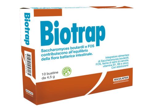 Biotrap integratore per l'equilibrio della flora batterica intestinale 10 buste