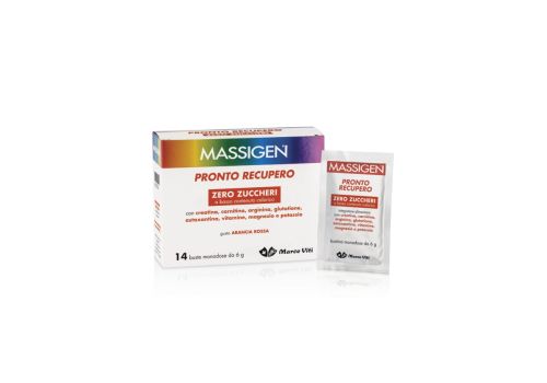 Massigen Pronto Recupero Zero Zuccheri - integratore energetico 14 bustine