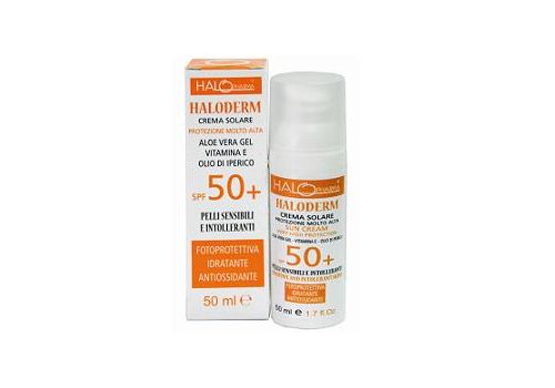 Haloderm spf 50+ crema solare protettiva per il viso 50ml