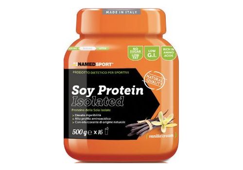 Soy protein isolated vanilla cream integratore a base di proteine isolate della soia 500 grammi