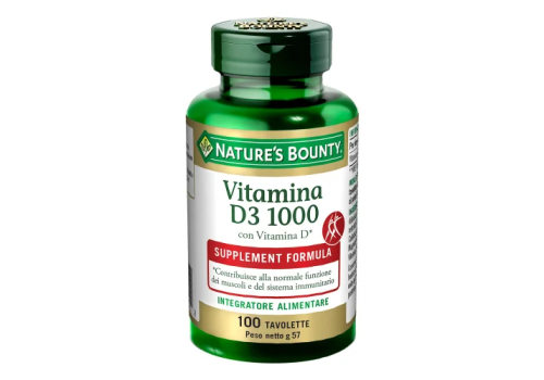 Vitamina D3/1000 integratore per ossa e immunità 100 tavolette
