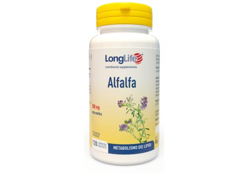Longlife Alfalfa integratore per il metabolismo dei lipidi e per la menopausa 120 compresse