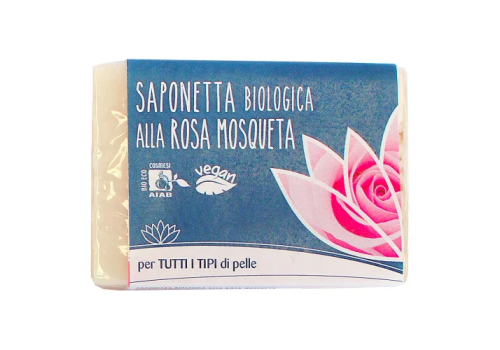 Fior di Loto saponetta rosa mosqueta bio 100 grammi