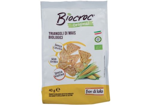 Fior di Loto Biocroc triangoli di mais biologici senza glutine 50 grammi