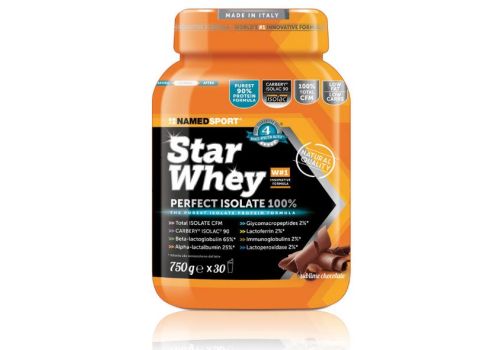 Star whey perfect isolate 100% proteine in polvere sublime chocolate 750 grammi