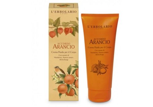 L'erbolario accordo arancio crema fluida per il corpo azione idratante 200ml