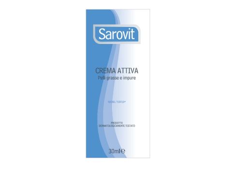 Sarovit crema attiva riequilibrante per pelle grassa e impura 30ml