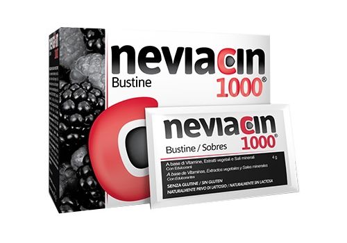 Neviacin 1000 Integratore per stanchezza e affaticamento 20 bustine