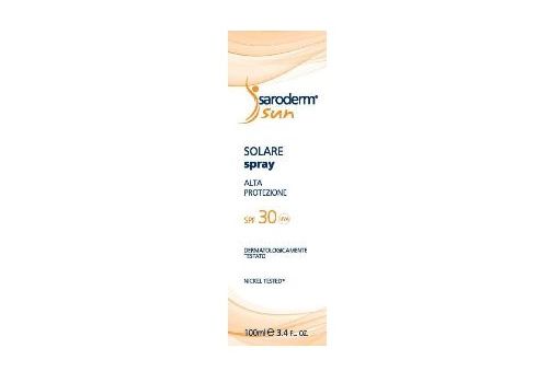 Saroderm Sun spf 30 solare protettivo per il corpo spray 100ml