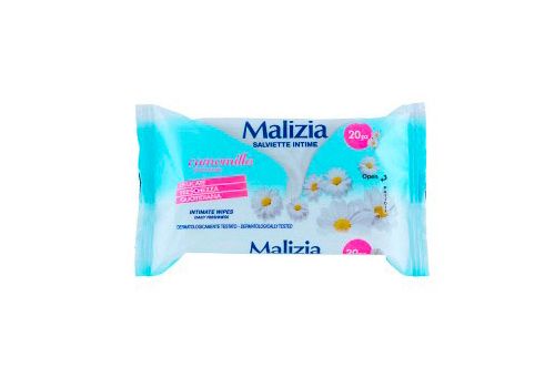 Malizia Salviettine Intime Camomilla 20 salviette