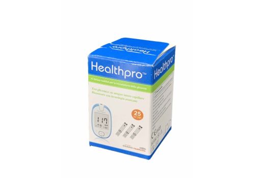 Healthpro strisce reattive per la misurazione della glicemia 25 pezzi