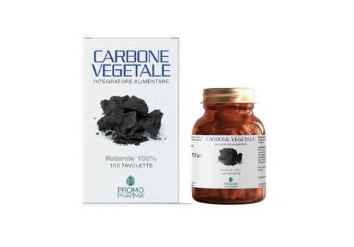 Carbone vegetale integratore per benessere intestinale 100 compresse