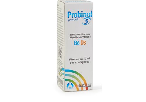 Probinul 5 integratore di probiotici e vitamine gocce orali 10ml