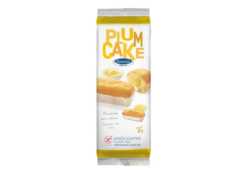 Bononia plumcake alla crema senza glutine 6 x 45  grammi