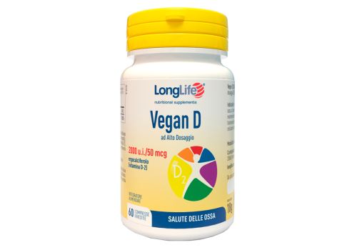 Vegan D integratore per ossa e sistema immunitario 60 compresse