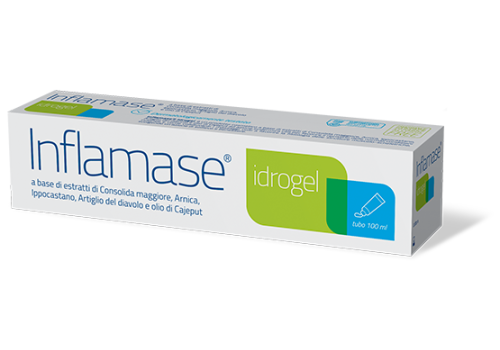 Inflamase trattamento per dolori muscolari ed articolari idrogel 100ml