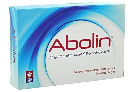 Abolin integratore di bromelina e msm per il drenaggio dei liquidi 20 compresse