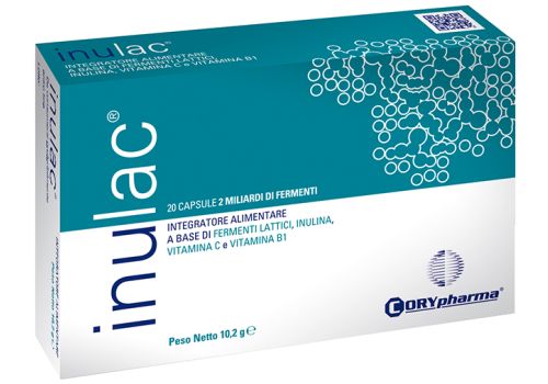 Inulac integratore di fermenti lattici per il benessere dell'apparato digerente 20 capsule