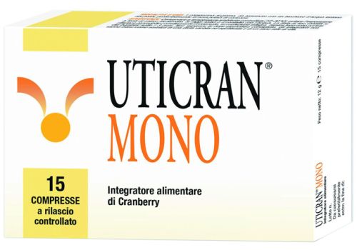 Uticran Mono integratore per la normale funzione del tratto urinario 15 compresse