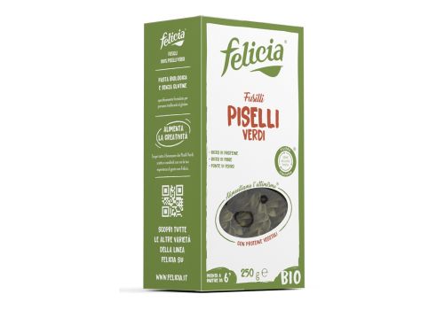 Felicia fusilli a base di farina di piselli bio senza glutine 250 grammi